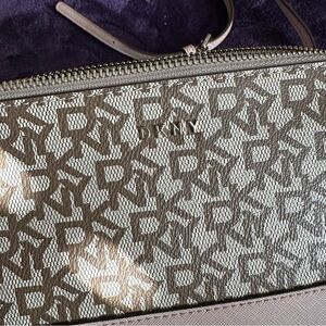 DKNY Stylish Beige and Blush/Pink Designer Crossbody Bag